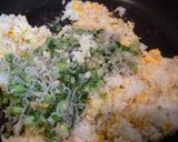 カブの葉と、ちりめんじゃこのチャーハン♪作り方5写真