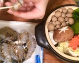 栄養満点♡美人の海老の豆乳お味噌鍋♪作り方2写真