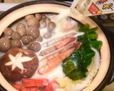 栄養満点♡美人の海老の豆乳お味噌鍋♪作り方4写真
