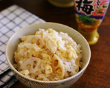 鶏ささみとれんこんの梅混ぜ炊き込みごはん作り方13写真