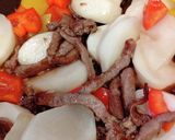 かぶと牛肉のカレー粉炒め作り方4写真