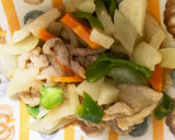 全てレンジ大根ごまだれ炒め青椒肉絲風作り方14写真