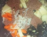 コンビーフDe中華風おこわ☺️❤️☺️作り方5写真