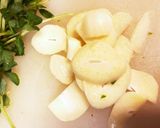 赤エビの豆苗炒め物作り方2写真
