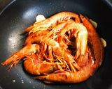 赤エビの豆苗炒め物作り方7写真
