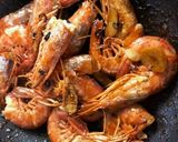 赤エビの豆苗炒め物作り方8写真