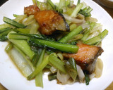 鮭と小松菜の中華炒め作り方6写真