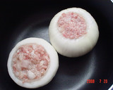まるごとタマネギの肉詰めスープ作り方3写真