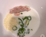 レンジで簡単、鶏白湯風、スープご飯！作り方1写真