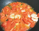 スープうま！きゅうりとえびトマト卵炒め作り方6写真
