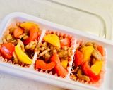 ぉ弁当おかず♡パプリカのホイコーロー♡作り方14写真