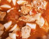豚ロースと大根、小松菜のトマト煮込み作り方3写真