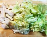 筍と春キャベツと挽肉のオイスター炒め作り方2写真