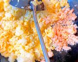 安い蟹缶でも旨!パラパラ☆蟹レタス炒飯ஐ作り方3写真