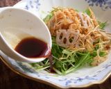 ポン酢で根菜と水菜のサラダ作り方4写真