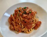 複数レシピのいいとこ取り!トマトパスタ作り方6写真