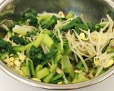 伝統野菜川俣菜ともやしのナムル作り方3写真