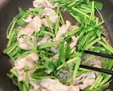 焼肉のタレで☆豚バラと空芯菜の塩ダレ炒め作り方3写真