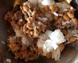 煮物活用。納豆混ぜご飯作り方2写真