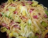 簡単！春キャベツとベーコンのパスタ作り方5写真