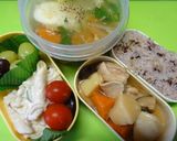 *忙しい朝の落とし卵スープ*作り方9写真