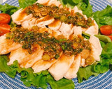 焼肉のタレで旨楽☆レンジ蒸し鶏でよだれ鶏作り方13写真