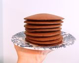 ヴィーガン　カカオ入りそば粉パンケーキ作り方3写真