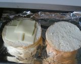 フライドエッグとチーズのサンドイッチ作り方1写真