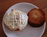 フライドエッグとチーズのサンドイッチ作り方3写真