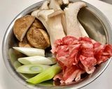 きのこたっぷりすき焼き作り方1写真