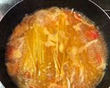 簡単♫トマトと緑野菜のワンポットパスタ作り方4写真