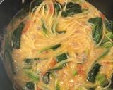 簡単♫トマトと緑野菜のワンポットパスタ作り方7写真