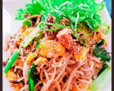 ダイエットに鯖の水煮缶でひじきの炒め蕎麦作り方8写真