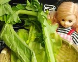 リカちゃん♡かぶ菜となめこのおひたし作り方1写真