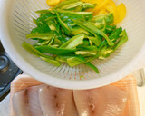 かじきまぐろとピーマンのにんにく炒め作り方1写真