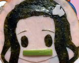 キャラ弁 簡単 鬼滅の刃 禰豆子作り方7写真