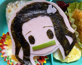 キャラ弁 簡単 鬼滅の刃 禰豆子作り方8写真