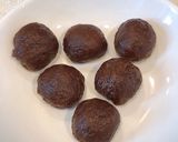 レンジで、抹茶生チョコ入り、抹茶チョコ餅作り方14写真