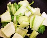 ✤チンゲン菜とベーコンの炒め物✤作り方1写真