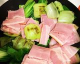✤チンゲン菜とベーコンの炒め物✤作り方3写真