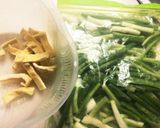 レンジで冷凍分葱とあげの味噌あえ作り方1写真
