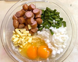 新玉ねぎとソーセージのお好み焼き作り方4写真
