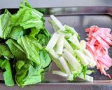 白菜とベーコンのチーズリゾット作り方1写真