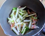 白菜とベーコンのチーズリゾット作り方4写真
