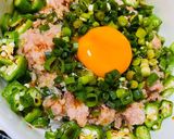 オクラとネギたっぷりネギトロ丼作り方4写真