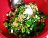 新潟名物*栃尾の油揚げで挟み納豆焼き*作り方3写真