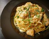 鶏ささみのローズマリークリームパスタ作り方9写真