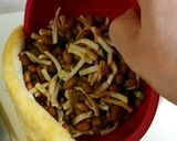 新潟名物*栃尾の油揚げで挟み納豆焼き*作り方5写真
