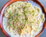 塩レモンのクリームパスタ作り方8写真