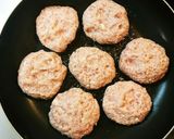 『豆腐とひき肉1対1』ふわふわハンバーグ作り方2写真